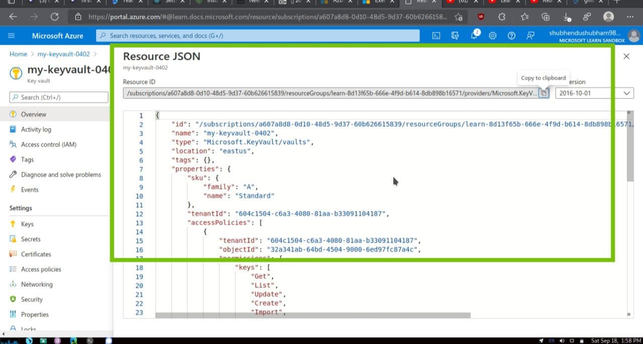 Resource JSON